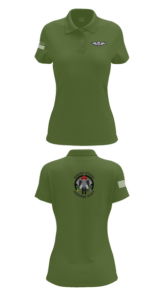 Womens Short Sleeve Performance Polo, Echo Company, , Teamtime, Team time, sublimation, custom sports apparel, team uniforms, spirit wear, spiritwear, sports uniforms, custom shirts, team store, custom team store, fundraiser sports, apparel fundraiser