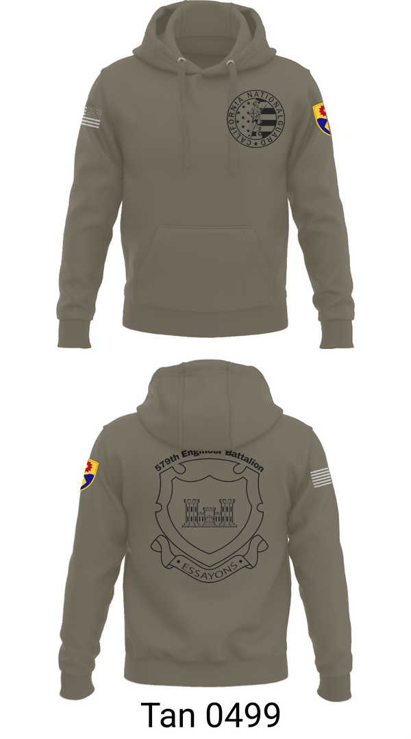 Hoodie, 132d MRBC, 579th EN BN, 49th MP DIV, , Teamtime, Team time, sublimation, custom sports apparel, team uniforms, spirit wear, spiritwear, sports uniforms, custom shirts, team store, custom team store, fundraiser sports, apparel fundraiser