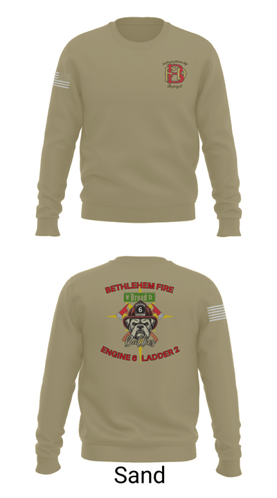 Bethlehem Fire Department E6/L2 76830300 Crew Neck Sweatshirt - 85