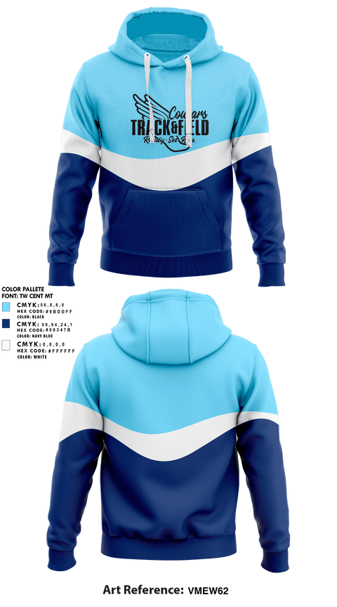 Hoodie, Southwest Edgecombe Cougars, Track & Field, Teamtime, Team time, sublimation, custom sports apparel, team uniforms, spirit wear, spiritwear, sports uniforms, custom shirts, team store, custom team store, fundraiser sports, apparel fundraiser