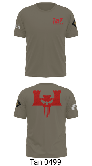 Old School Cotton Feel Shirt, A co 578th BEB, , Teamtime, Team time, sublimation, custom sports apparel, team uniforms, spirit wear, spiritwear, sports uniforms, custom shirts, team store, custom team store, fundraiser sports, apparel fundraiser