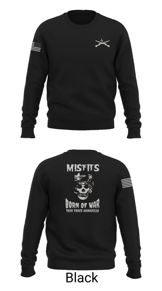 Crew Neck Sweatshirt, 4th platoon misfits, Army, Teamtime, Team time, sublimation, custom sports apparel, team uniforms, spirit wear, spiritwear, sports uniforms, custom shirts, team store, custom team store, fundraiser sports, apparel fundraiser