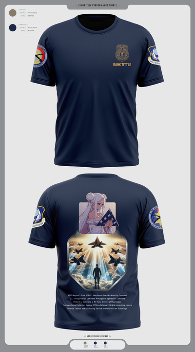 U.S. Air Force Office of Special Investigations Region 3 Base Honor Guard Short Sleeve Performance Shirt - 2