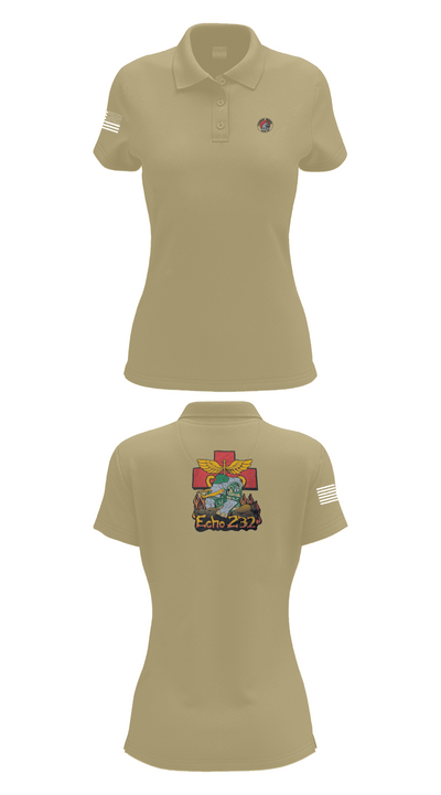 Echo Company 232nd battalion 37509624 Women's Short Sleeve Performance Polo  - 95