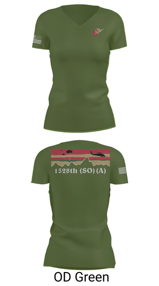 Womens Short Sleeve Vneck Shirt, 1528th FSC (SO) (A), , Teamtime, Team time, sublimation, custom sports apparel, team uniforms, spirit wear, spiritwear, sports uniforms, custom shirts, team store, custom team store, fundraiser sports, apparel fundraiser
