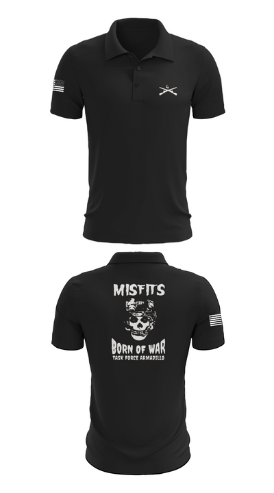 4th platoon misfits 6678865 Short Sleeve Performance Polo - 27