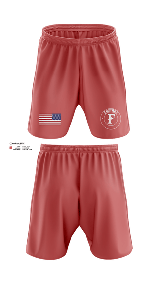 Athletic Shorts With Pockets, Foxtrot Company, , Teamtime, Team time, sublimation, custom sports apparel, team uniforms, spirit wear, spiritwear, sports uniforms, custom shirts, team store, custom team store, fundraiser sports, apparel fundraiser