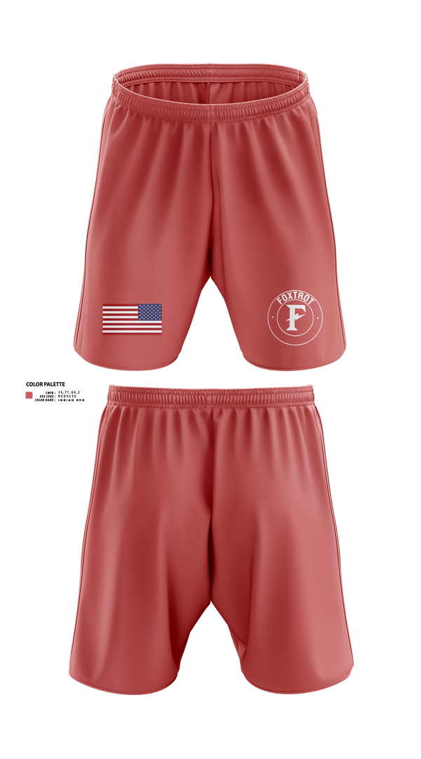 Athletic Shorts With Pockets, Foxtrot Company, , Teamtime, Team time, sublimation, custom sports apparel, team uniforms, spirit wear, spiritwear, sports uniforms, custom shirts, team store, custom team store, fundraiser sports, apparel fundraiser