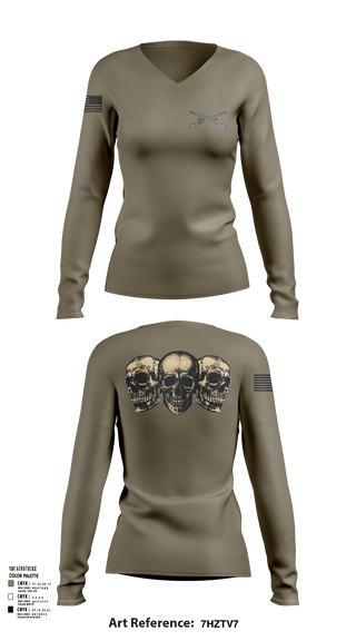 Womens Long Sleeve Vneck Shirt, 2-11 IBOLC, , Teamtime, Team time, sublimation, custom sports apparel, team uniforms, spirit wear, spiritwear, sports uniforms, custom shirts, team store, custom team store, fundraiser sports, apparel fundraiser