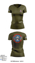 A Co, 2-13th Aviation Regiment 86069312 Women's Short Sleeve V-neck Shirt - 17