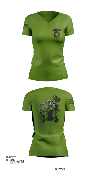 Womens Short Sleeve Vneck Shirt, MCAGCC COMMSTRAT, , Teamtime, Team time, sublimation, custom sports apparel, team uniforms, spirit wear, spiritwear, sports uniforms, custom shirts, team store, custom team store, fundraiser sports, apparel fundraiser