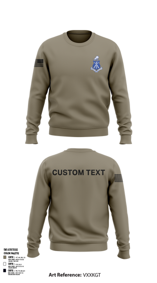 Crew Neck Sweatshirt, Pershing Rifles Kilo 8, , Teamtime, Team time, sublimation, custom sports apparel, team uniforms, spirit wear, spiritwear, sports uniforms, custom shirts, team store, custom team store, fundraiser sports, apparel fundraiser
