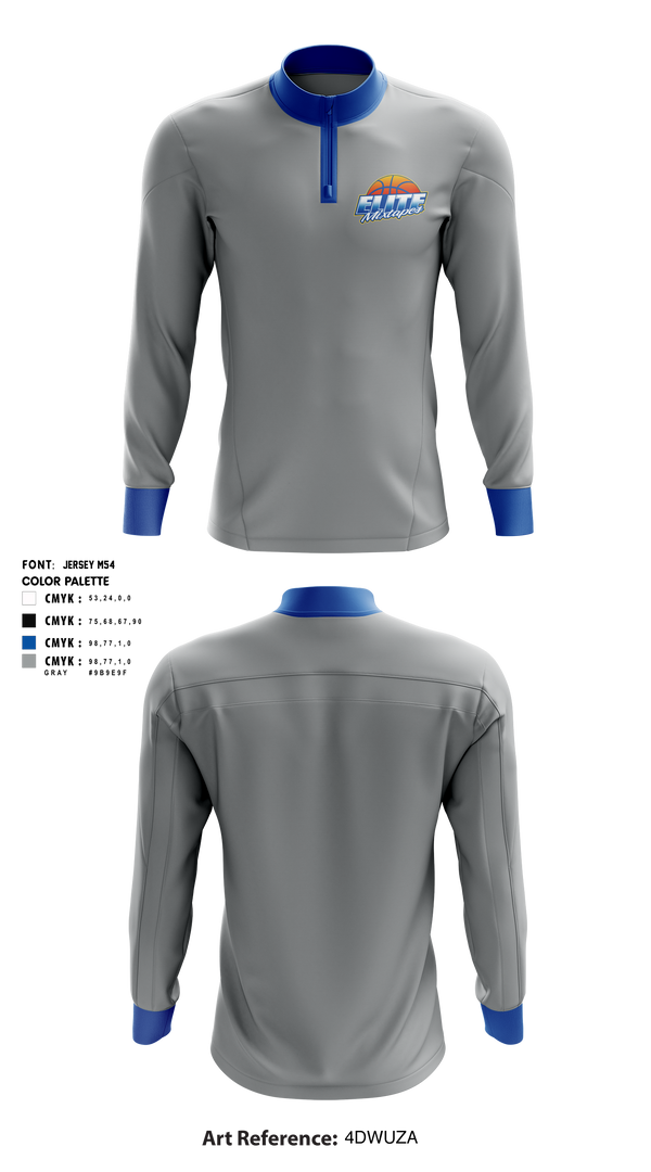 Quarter Zip Jacket, Elite Mixtapes, Men's Basketball, Teamtime, Team time, sublimation, custom sports apparel, team uniforms, spirit wear, spiritwear, sports uniforms, custom shirts, team store, custom team store, fundraiser sports, apparel fundraiser