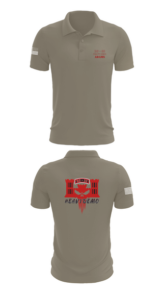 Short Sleeve Performance Polo, CESD Bravo 35th Engineer Battalion, , Teamtime, Team time, sublimation, custom sports apparel, team uniforms, spirit wear, spiritwear, sports uniforms, custom shirts, team store, custom team store, fundraiser sports, apparel fundraiser