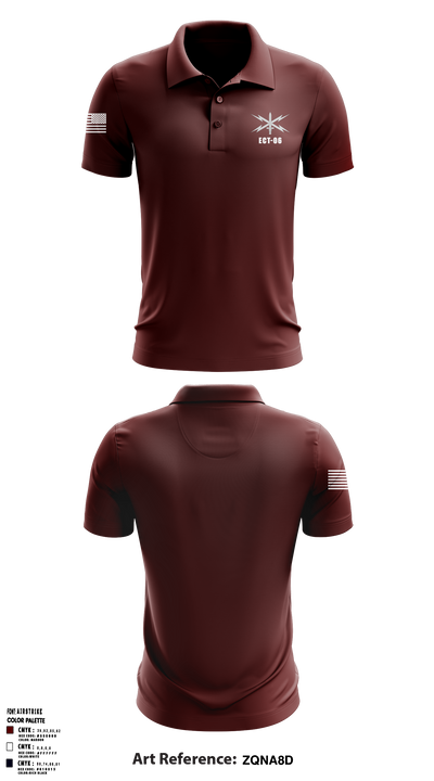 ECT-06, B Co., 11th Cyber Battalion Short Sleeve Performance Polo - 2