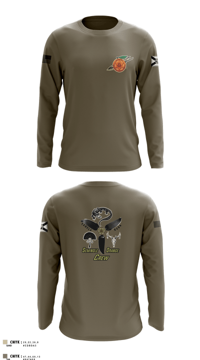 Seminole / Orange Crew 64181278 Long Sleeve Performance Shirt 6