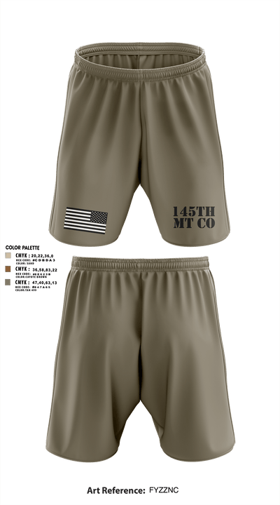 145th MT CO 93155465 Athletic Shorts With Pockets - 3