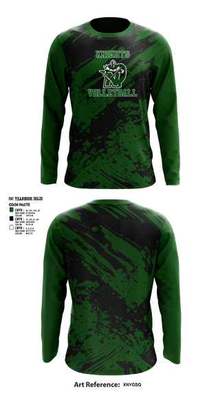 Long Sleeve Performance Shirt, Nordonia Knights Volleyball, Men's Volleyball, Teamtime, Team time, sublimation, custom sports apparel, team uniforms, spirit wear, spiritwear, sports uniforms, custom shirts, team store, custom team store, fundraiser sports, apparel fundraiser