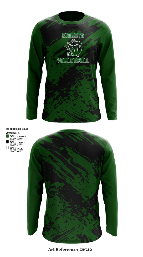 Long Sleeve Performance Shirt, Nordonia Knights Volleyball, Men's Volleyball, Teamtime, Team time, sublimation, custom sports apparel, team uniforms, spirit wear, spiritwear, sports uniforms, custom shirts, team store, custom team store, fundraiser sports, apparel fundraiser