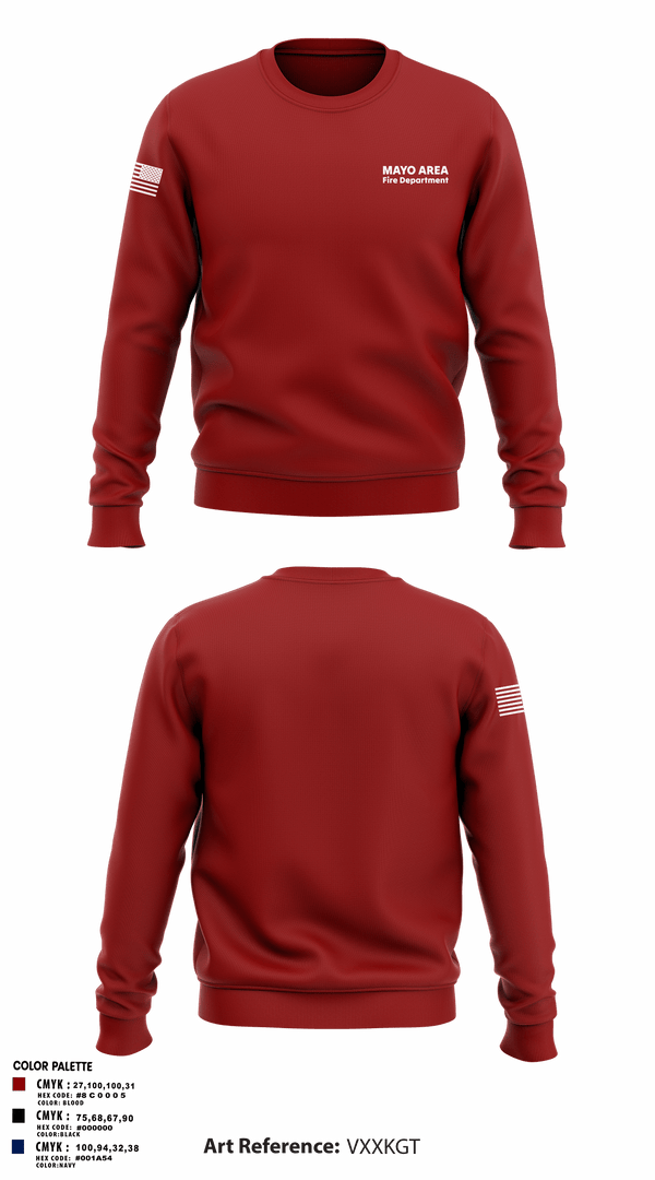 Crew Neck Sweatshirt, Mayo Area Fire Department, , Teamtime, Team time, sublimation, custom sports apparel, team uniforms, spirit wear, spiritwear, sports uniforms, custom shirts, team store, custom team store, fundraiser sports, apparel fundraiser
