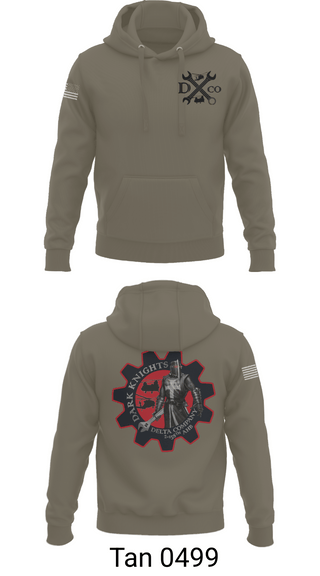 Hoodie, D Co. 2-158th AHB, , Teamtime, Team time, sublimation, custom sports apparel, team uniforms, spirit wear, spiritwear, sports uniforms, custom shirts, team store, custom team store, fundraiser sports, apparel fundraiser