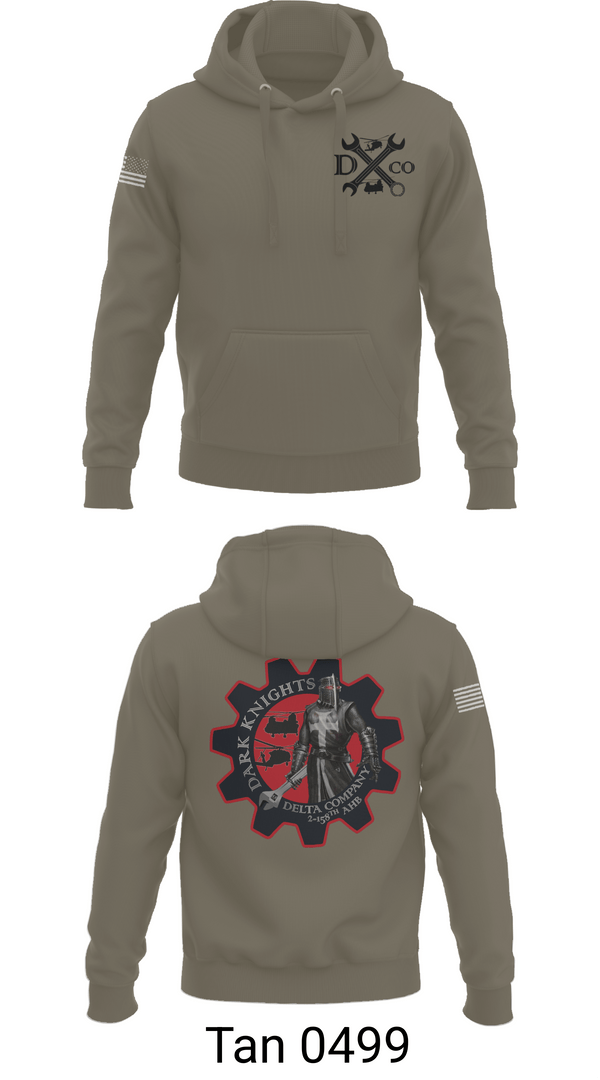 Hoodie, D Co. 2-158th AHB, , Teamtime, Team time, sublimation, custom sports apparel, team uniforms, spirit wear, spiritwear, sports uniforms, custom shirts, team store, custom team store, fundraiser sports, apparel fundraiser