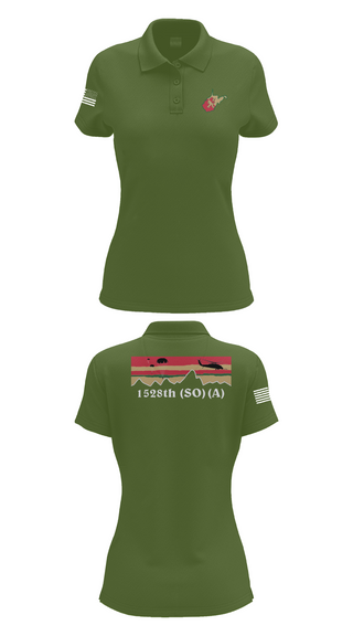 Womens Short Sleeve Performance Polo, 1528th FSC (SO) (A), , Teamtime, Team time, sublimation, custom sports apparel, team uniforms, spirit wear, spiritwear, sports uniforms, custom shirts, team store, custom team store, fundraiser sports, apparel fundraiser
