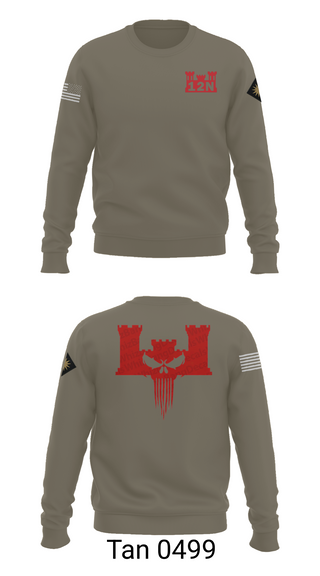 Crew Neck Sweatshirt, A co 578th BEB, , Teamtime, Team time, sublimation, custom sports apparel, team uniforms, spirit wear, spiritwear, sports uniforms, custom shirts, team store, custom team store, fundraiser sports, apparel fundraiser