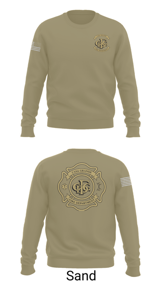 Crew Neck Sweatshirt, Casa Grande Fire Department, , Teamtime, Team time, sublimation, custom sports apparel, team uniforms, spirit wear, spiritwear, sports uniforms, custom shirts, team store, custom team store, fundraiser sports, apparel fundraiser