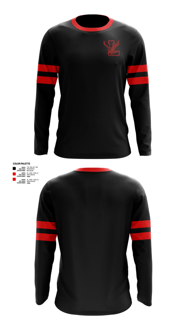 Long Sleeve Performance Shirt, Lowville Academy High School Lacrosse, Men's Lacrosse, Teamtime, Team time, sublimation, custom sports apparel, team uniforms, spirit wear, spiritwear, sports uniforms, custom shirts, team store, custom team store, fundraiser sports, apparel fundraiser