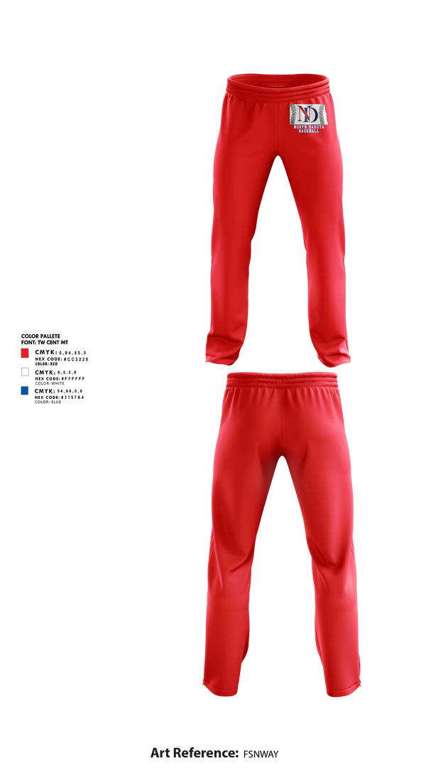 Sweatpants, North Dakota Baseball, Baseball, Teamtime, Team time, sublimation, custom sports apparel, team uniforms, spirit wear, spiritwear, sports uniforms, custom shirts, team store, custom team store, fundraiser sports, apparel fundraiser