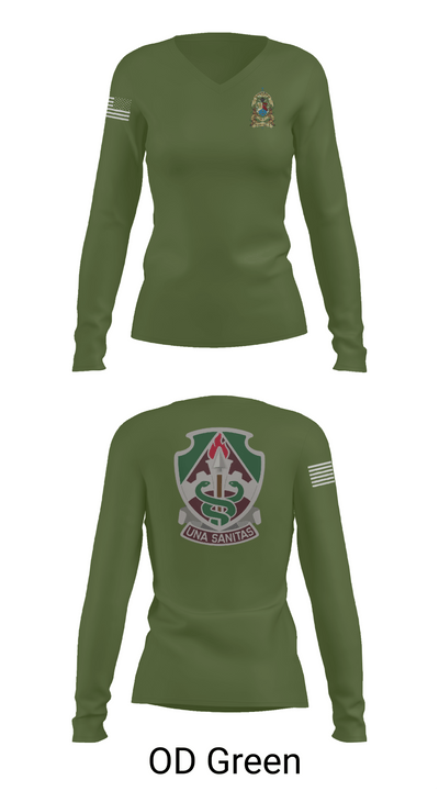 VRA- Fort Eustis Branch 87447712 Women's Long Sleeve V-neck Shirt - 57