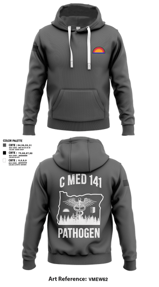 Hoodie, C Med, National Guard, Teamtime, Team time, sublimation, custom sports apparel, team uniforms, spirit wear, spiritwear, sports uniforms, custom shirts, team store, custom team store, fundraiser sports, apparel fundraiser