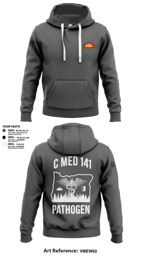 Hoodie, C Med, National Guard, Teamtime, Team time, sublimation, custom sports apparel, team uniforms, spirit wear, spiritwear, sports uniforms, custom shirts, team store, custom team store, fundraiser sports, apparel fundraiser