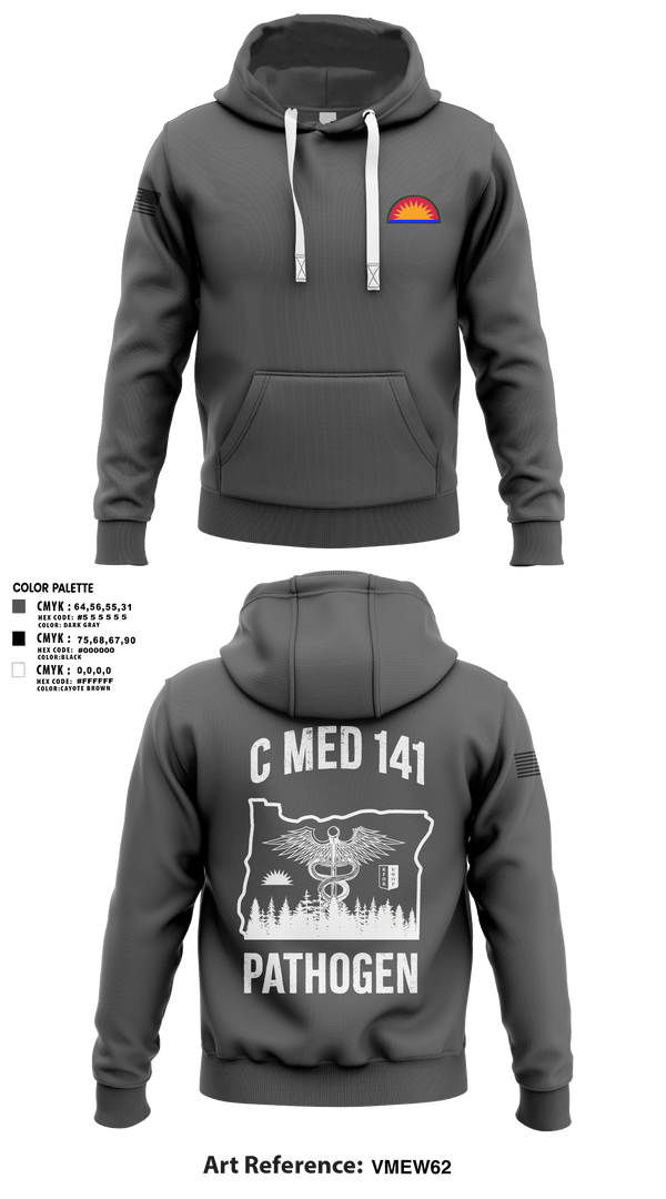 Hoodie, C Med, National Guard, Teamtime, Team time, sublimation, custom sports apparel, team uniforms, spirit wear, spiritwear, sports uniforms, custom shirts, team store, custom team store, fundraiser sports, apparel fundraiser