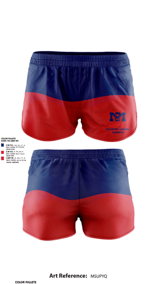 Womens Shorts, McClintock Chargers Badminton, Spirit Store, Teamtime, Team time, sublimation, custom sports apparel, team uniforms, spirit wear, spiritwear, sports uniforms, custom shirts, team store, custom team store, fundraiser sports, apparel fundraiser