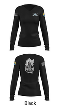 HHC Mortars 63835758 Women's Long Sleeve V-neck Shirt - 37
