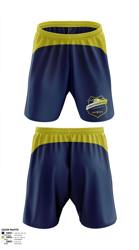 Mens Soccer Shorts, Christiansburg Soccer Club, Men's Soccer, Teamtime, Team time, sublimation, custom sports apparel, team uniforms, spirit wear, spiritwear, sports uniforms, custom shirts, team store, custom team store, fundraiser sports, apparel fundraiser
