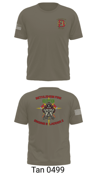 Old School Cotton Feel Shirt, Bethlehem Fire Department E6/L2, , Teamtime, Team time, sublimation, custom sports apparel, team uniforms, spirit wear, spiritwear, sports uniforms, custom shirts, team store, custom team store, fundraiser sports, apparel fundraiser
