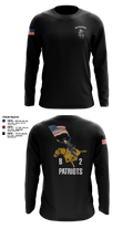 B2 Patriots no C flag Long Sleeve Performance Shirt 3