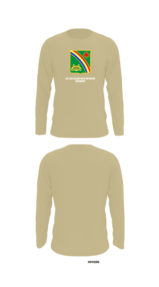 Long Sleeve Performance Shirt, 1st Battalion 69th Infantry Regiment, Army, Teamtime, Team time, sublimation, custom sports apparel, team uniforms, spirit wear, spiritwear, sports uniforms, custom shirts, team store, custom team store, fundraiser sports, apparel fundraiser