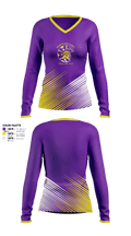 Mendota High School Track and Field 70023215 Women's Long Sleeve V-neck Shirt - 1