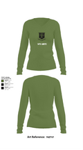 WVU AROTC 40772789 Women's Long Sleeve V-neck Shirt - 42