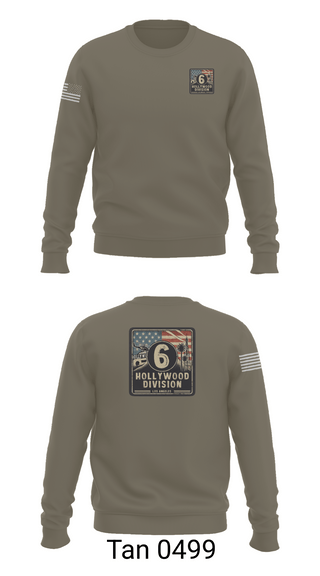 Crew Neck Sweatshirt, Hollywood Division, Police, Teamtime, Team time, sublimation, custom sports apparel, team uniforms, spirit wear, spiritwear, sports uniforms, custom shirts, team store, custom team store, fundraiser sports, apparel fundraiser