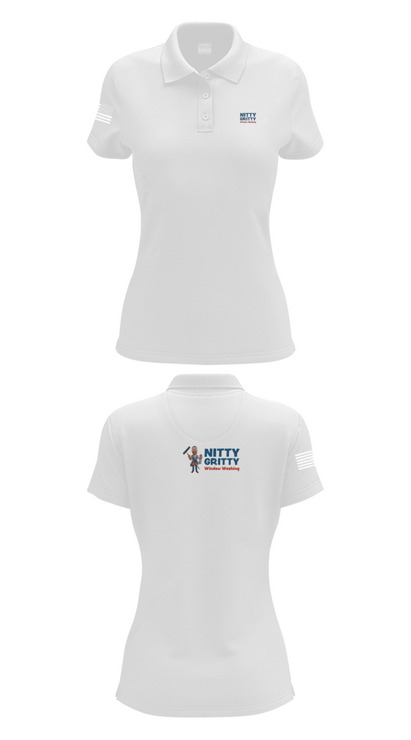Womens Short Sleeve Performance Polo, Nitty Gritty Window washing, , Teamtime, Team time, sublimation, custom sports apparel, team uniforms, spirit wear, spiritwear, sports uniforms, custom shirts, team store, custom team store, fundraiser sports, apparel fundraiser
