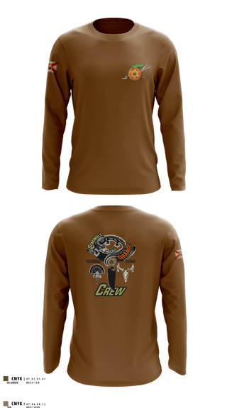 Long Sleeve Performance Shirt, Seminole / Orange Crew, , Teamtime, Team time, sublimation, custom sports apparel, team uniforms, spirit wear, spiritwear, sports uniforms, custom shirts, team store, custom team store, fundraiser sports, apparel fundraiser