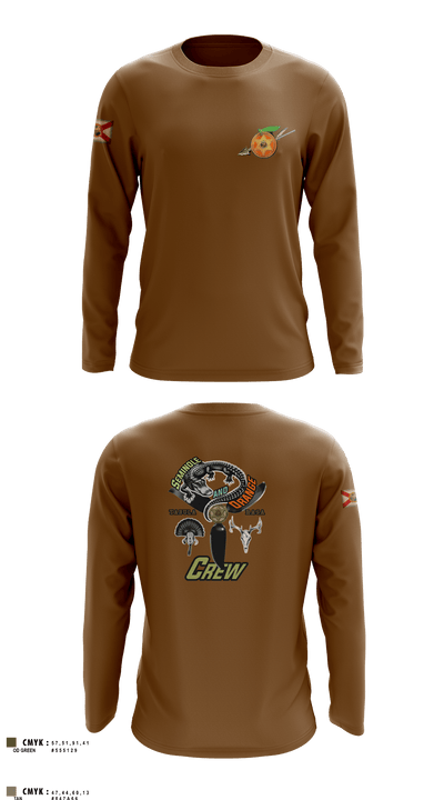 Seminole / Orange Crew 64181278 Long Sleeve Performance Shirt 3