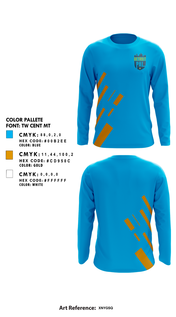 Long Sleeve Performance Shirt, Detroit PAL Flag Football, , Teamtime, Team time, sublimation, custom sports apparel, team uniforms, spirit wear, spiritwear, sports uniforms, custom shirts, team store, custom team store, fundraiser sports, apparel fundraiser