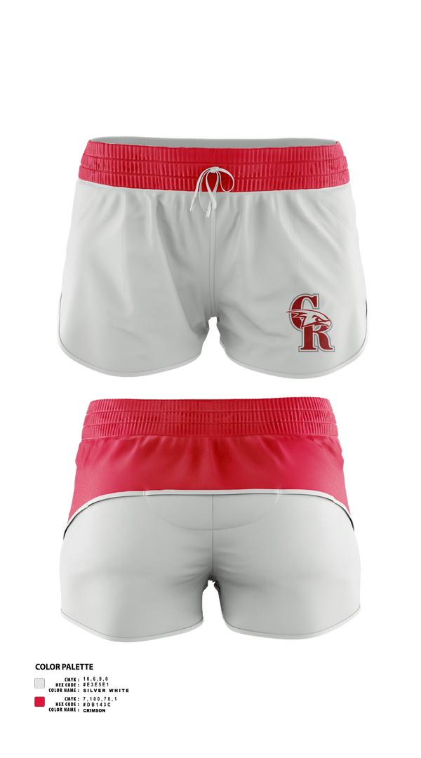 Womens Shorts, Canyon Ridge High School Tennis, Tennis, Teamtime, Team time, sublimation, custom sports apparel, team uniforms, spirit wear, spiritwear, sports uniforms, custom shirts, team store, custom team store, fundraiser sports, apparel fundraiser