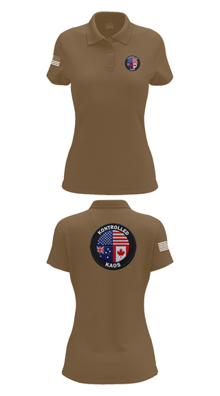 Womens Short Sleeve Performance Polo, Kontrolled Kaos, E-Sports, Teamtime, Team time, sublimation, custom sports apparel, team uniforms, spirit wear, spiritwear, sports uniforms, custom shirts, team store, custom team store, fundraiser sports, apparel fundraiser